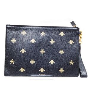 Auth Gucci Bee 🐝 Clutch/ Wristlet